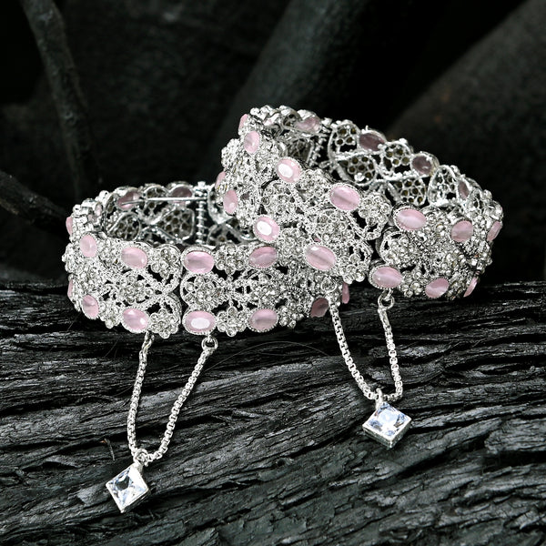 Crystal Cascade Zircon Bangles - BN-36