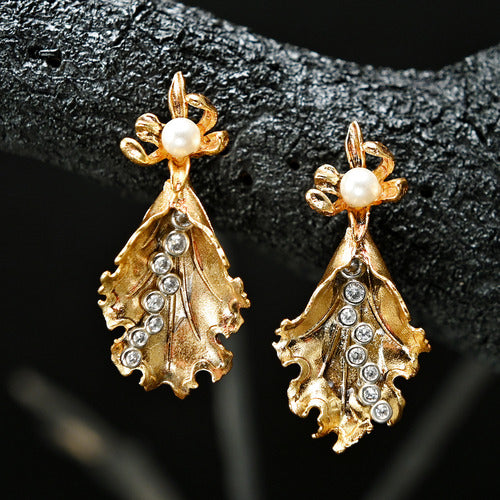 Sparkling Drop Delight GP Earrings - ER-59