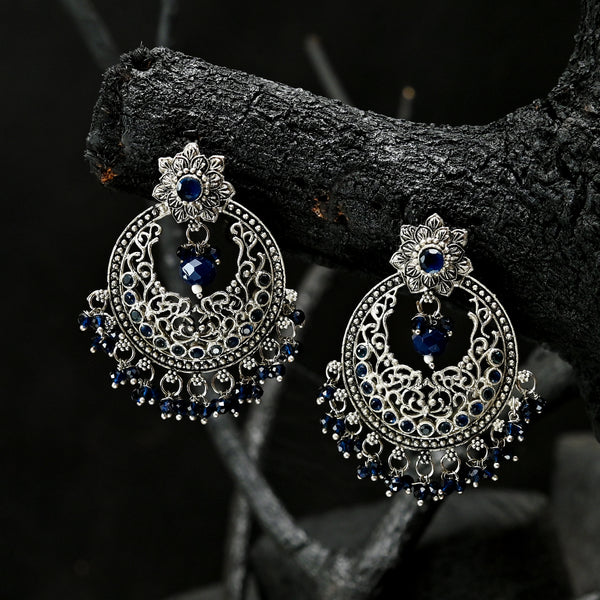 Oxidized Chand Bali Earrings - (ER-47)