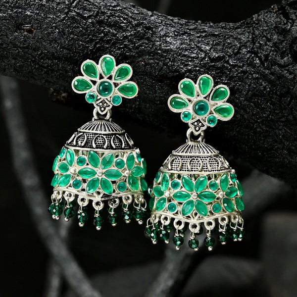 Oxidised Plated Jhumki - JK-21