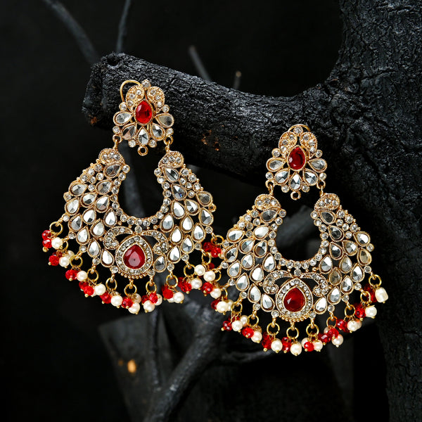 Kundan Chand Bali Earrings - ER-49