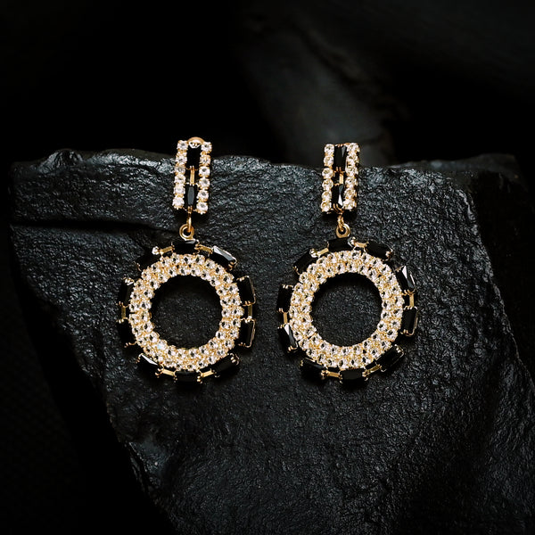 Crystal Round Earrings (CR-10)