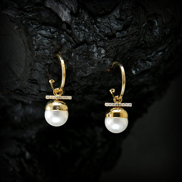 Pearl Charm Earrings (CR-17) 4