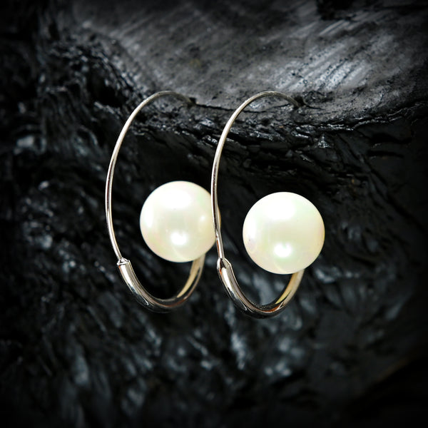 Big Pearl Round Earrings (CR-17) 18